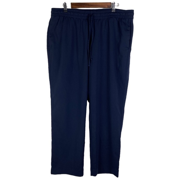 Croft & Barrow Navy Blue Drawstring Athletic Pants Men's XLS Elastic Waistband - Picture 1 of 5